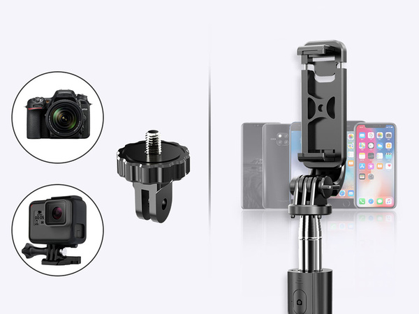 Selfie lazdos trikojis nuotolinio valdymo pultas bluetooth