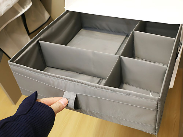 Organizator lenjerie de corp sertar șosete sertar separator insert gri