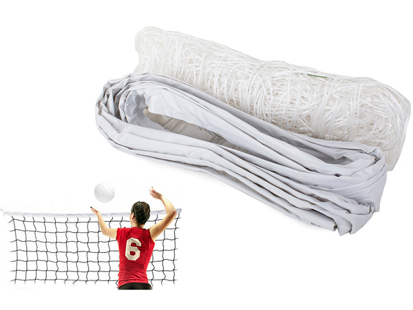 Volleyball net 9.5x1m with rope and beach sport bag