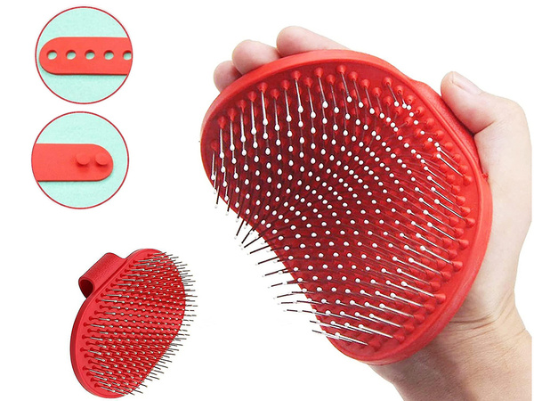 Cepillo para peinar pelo de perro peine masajeador suave para gatos