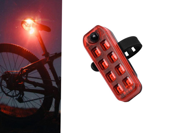 Dviračių galinis žibintas led usb dviračių šviesa