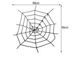 Artificial mare păianjen web negru halloween decor