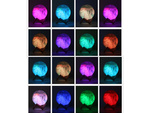 3d rgb luna lumina de noapte cu telecomanda