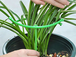 Support pour plantes en pot 3 anneaux rond de jardin