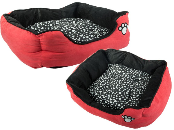 Cama de perro de felpa con cojín extraíble suave cómodo