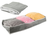 Caja armario organizador cremallera grande para zapatos ropa de cama