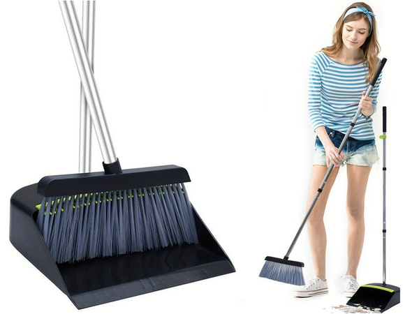 Barredora recogedor kit de barrido palo de limpieza cepillo hombre perezoso