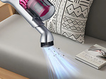 Függőleges porszívó zsák nélküli kézi porszívó 2in1 100w 4 hepa fúvókák