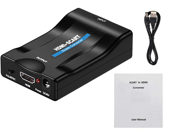 Adaptor scart la convertor hdmi av euro full hd