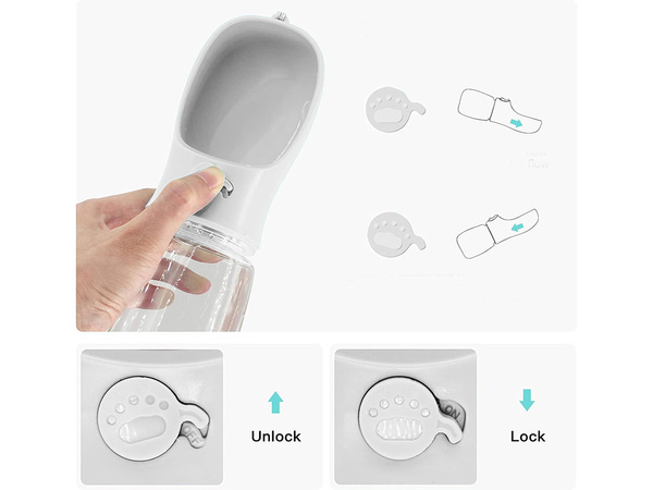 Bol à eau portable pour chien walking poison 380ml