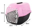 Transportin perro gato jaula conejo solid 48