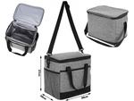 Thermal bag lunch box picnic food for the beach for drinking fridge 16l