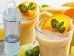 Přenosný bezdrátový USB mixér na smoothie, drtič ledu, modrý
