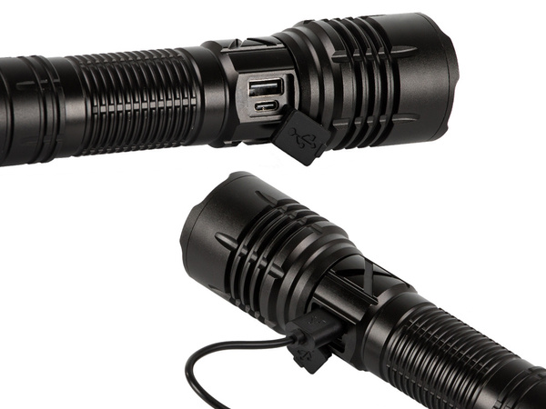 Taktische taschenlampe bailong starke led pm10-tg zoom