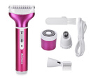 Depilator frauen körper rasierer beine trimmer 4in1 austauschbare tips usb