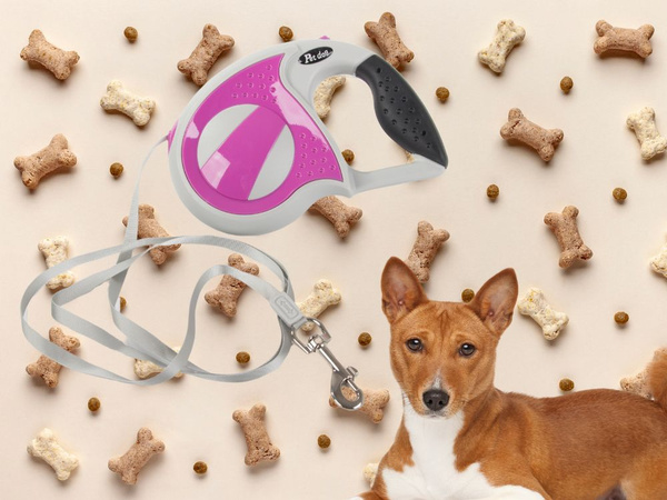 Automaatne rihm 5m tugev koerale kuni 20kg, lukuga tugev ja pikk