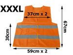 Gilet de sécurité réfléchissant orange