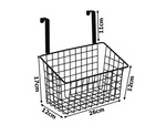 Panier métal organisateur de porte étagère de cuisine suspendue