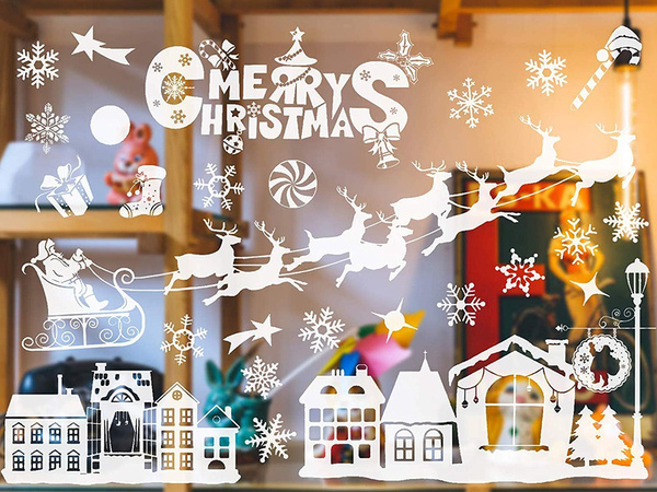 Crăciun fereastră autocolante crăciun mickey