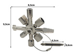 Universal electric cabinet spanner 10in1