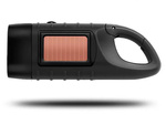 DYNAMO SOLAR TORCH 3 LED KINETIC RANKINIS KLIPAS