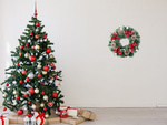 Ghirlandă decorativă de crăciun roșu și alb ghirlandă decorativă de crăciun