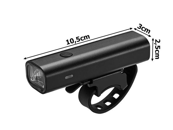 Luz led delantera para bicicleta batería recargable resistente al agua