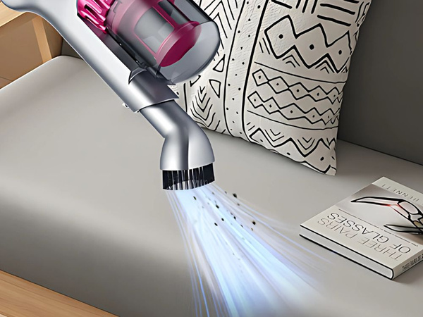 Aspirator vertical portabil fără sac 2in1 100w 4 duze hepa
