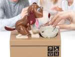 Piggy bank dog eats coins interactive vending machine safe deposit box large
