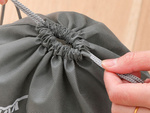 Sac à chaussures sac de rangement pour vêtements sac de voyage avec cordon gris
