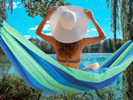 Garden hammock double xxl tourist striped cover 200 x 150 large