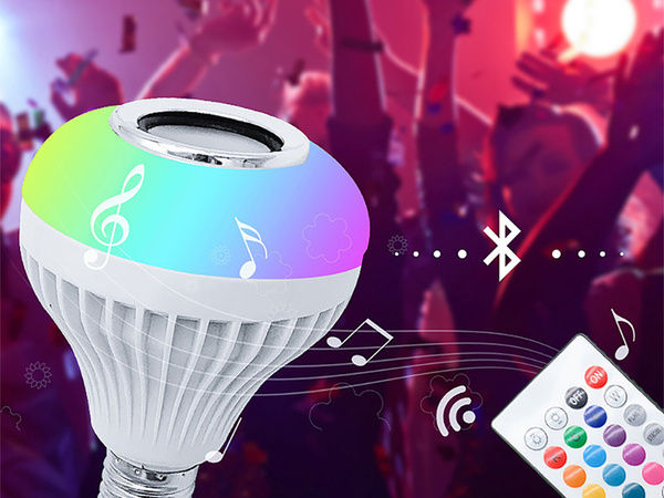 Vadovaujama spalvota lemputė rgb garsiakalbis "bluetooth" nuotolinio valdymo pultas
