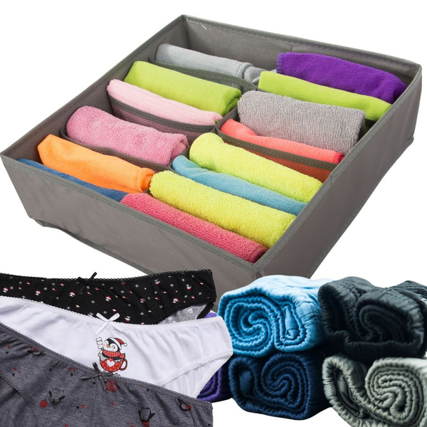 Organizador de ropa interior para cajón de armario 8 compartimentos