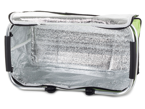 Thermal folding picnic basket insulating shopping basket