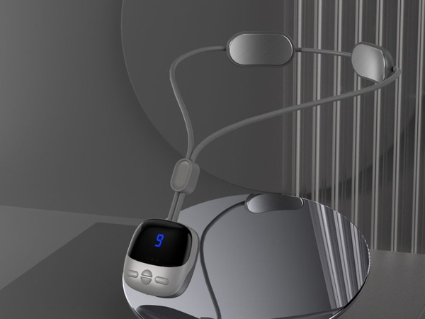 Electrostimulateur masseur de nuque petit chauffant 9 niveaux de puissance