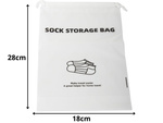 Bolsa de viaje para calcetines organizador de avión impermeable para viajes