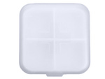 Container medicine box supplements tablets travel 4 compartments