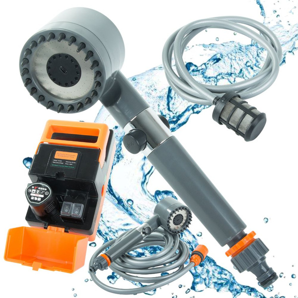 Duș turistic electric portabil pompă usb camping car