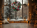 Crăciun decorativ ghirlandă decorare perete decorare ușă decorare crăciun decorațiuni