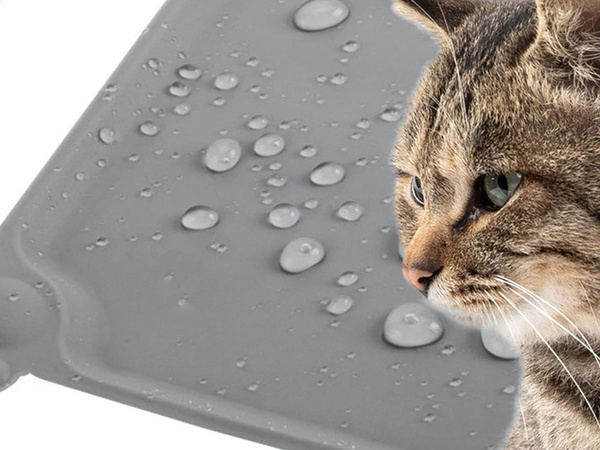 Waterproof silicone anti-slip dog-cat bowl mat