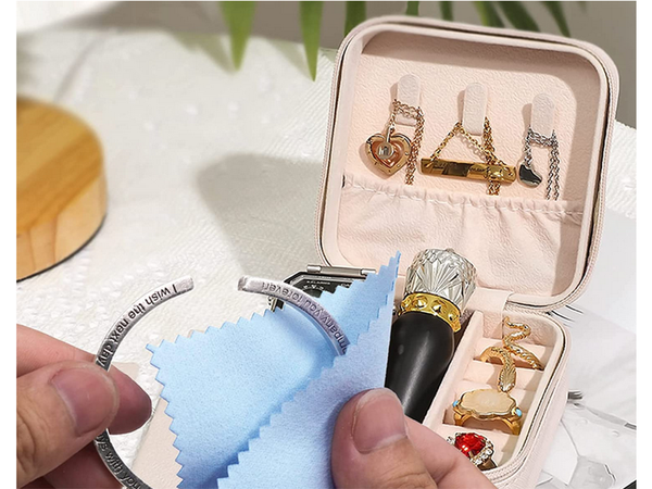Coffret organisateur de bijoux boîte à fermeture éclair