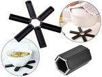 Support pour casseroles chaudes poêle à frire pliante 19cm