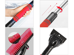 Scraper brush telescopic brush folding for car windows snow ice