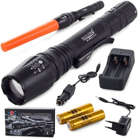 Bailong led torch cree tactical zoom xm-l3-u3