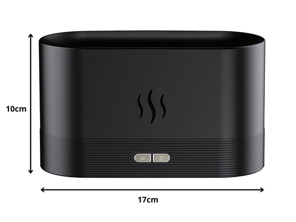 Nawilżacz powietrza usb dyfuzor z led rgb kominek mgiełka zapachowa ogień