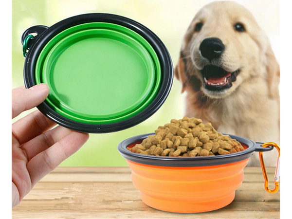 Silicone folding bowl for dog cat travel travel light 800ml