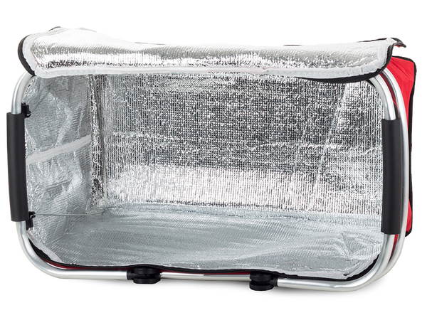 Thermal folding picnic basket insulating shopping basket