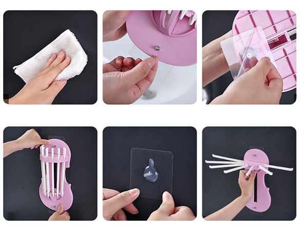 Porte-serviettes pour salle de bain cuisine pliante