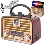 Retro kuchynské mobilné rádio fm am bluetooth usb dobíjacia anténa