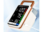 Upper arm blood pressure monitor readable ecan arrhythmia blood pressure monitor